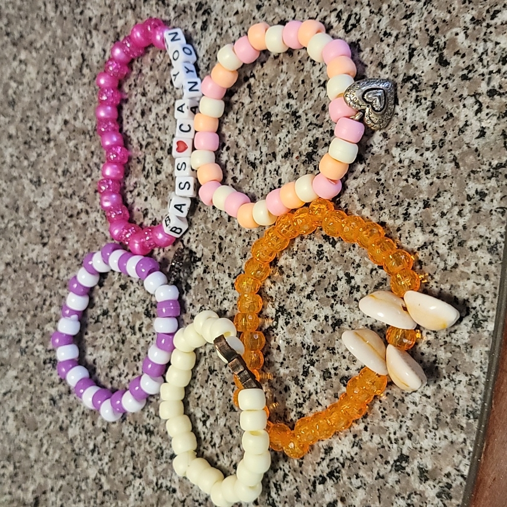 Kandi rave bracelets